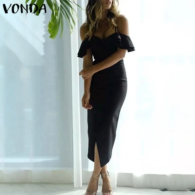 Офисное женское платье карандаш женский сарафан VONDA сексуальное облегающее на