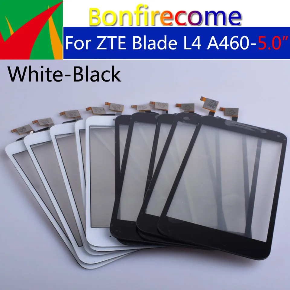 Для zte Blade L4 A460 сенсорный экран панель дигитайзер сенсор Переднее стекло Внешний сенсорный экран Замена 5,0 дюймов