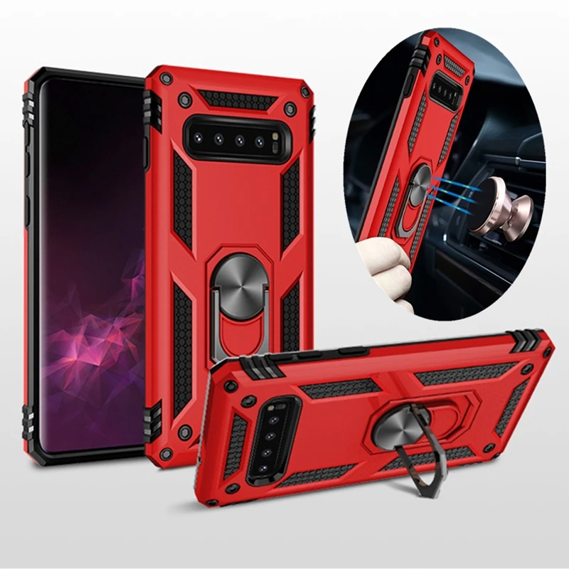 Бронированный чехол для Samsung S20 Ultra S8 S9 S10 S10E Note 8 9 10 Pro роскошный Силиконовый