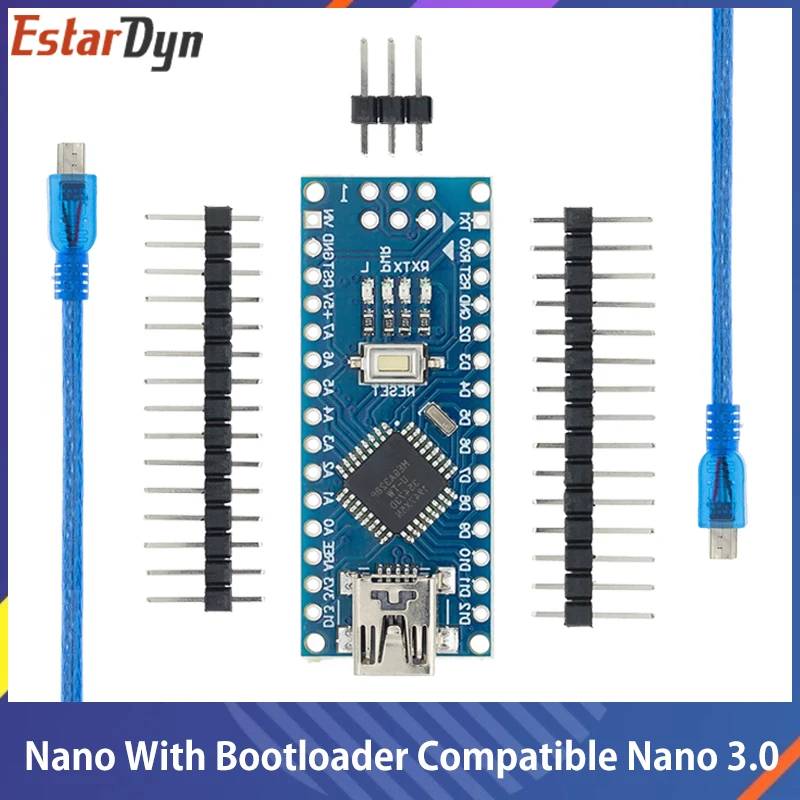 Nano With the bootloader compatible Nano 3.0 controller for arduino CH340 USB driver 16Mhz Nano v3.0 ATMEGA328P/168P afbeelding