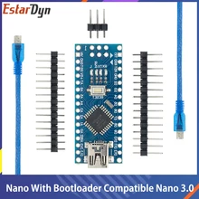 Nano bootloader ile uyumlu Nano 3.0 denetleyicisi için arduino CH340 USB sürücü 16Mhz Nano v3.0 ATMEGA328P/168P
