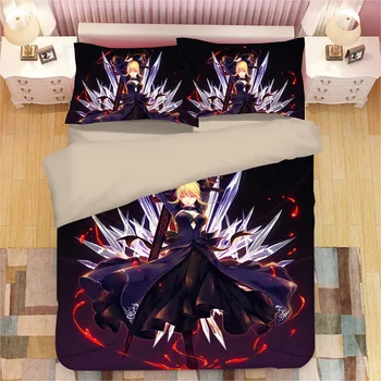 

3D Fate Series Joan of Arc Sexy bedding set duvet cover Twin Queen King comforter bedding sets bed linen (NO sheet)
