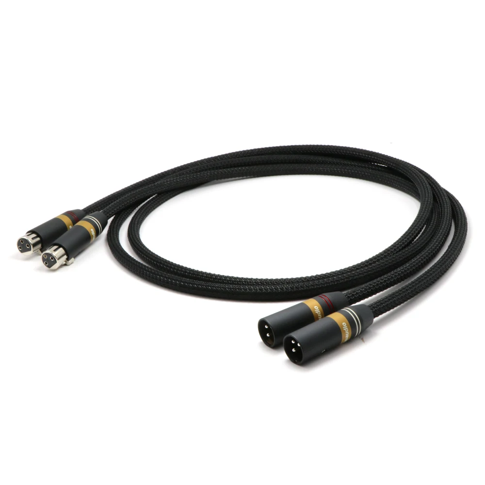 Сбалансированный соединительный кабель Monosaudio A202X XLR с посеребренным штекером 3