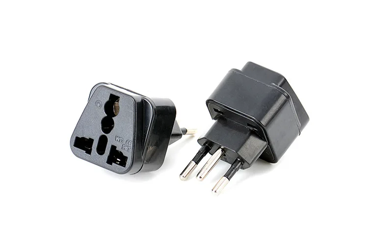 

Universal EURO Brazil Russia Israel Swden 2 Pins 3 Pins Socket to Swiss Switzerland Suisse 3 Pin Travel Power Adapter Plug