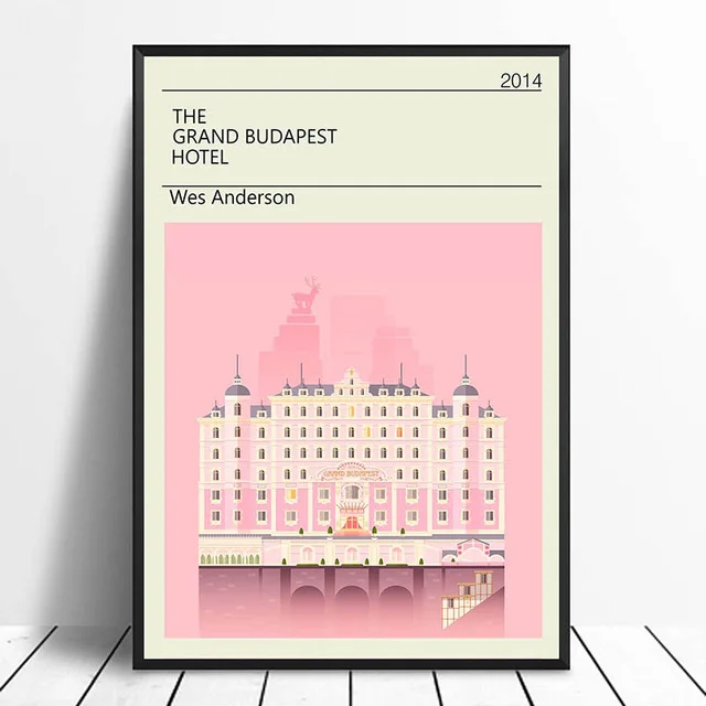 Домашний декор Северная Настенная картина Картина Grand Budapest отель Винтаж, классическое кино HD Печать плакаты Модульная картина холст спальня - Цвет: BO YXCV2652-04