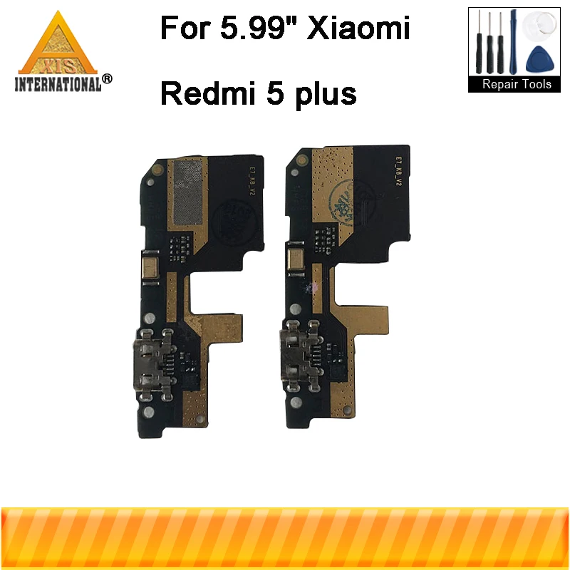

Original USB Charging Port Charger Board Flex Cable For Xiaomi Redmi 5 plus Dock Plug Connector With Microphone Flex Cable