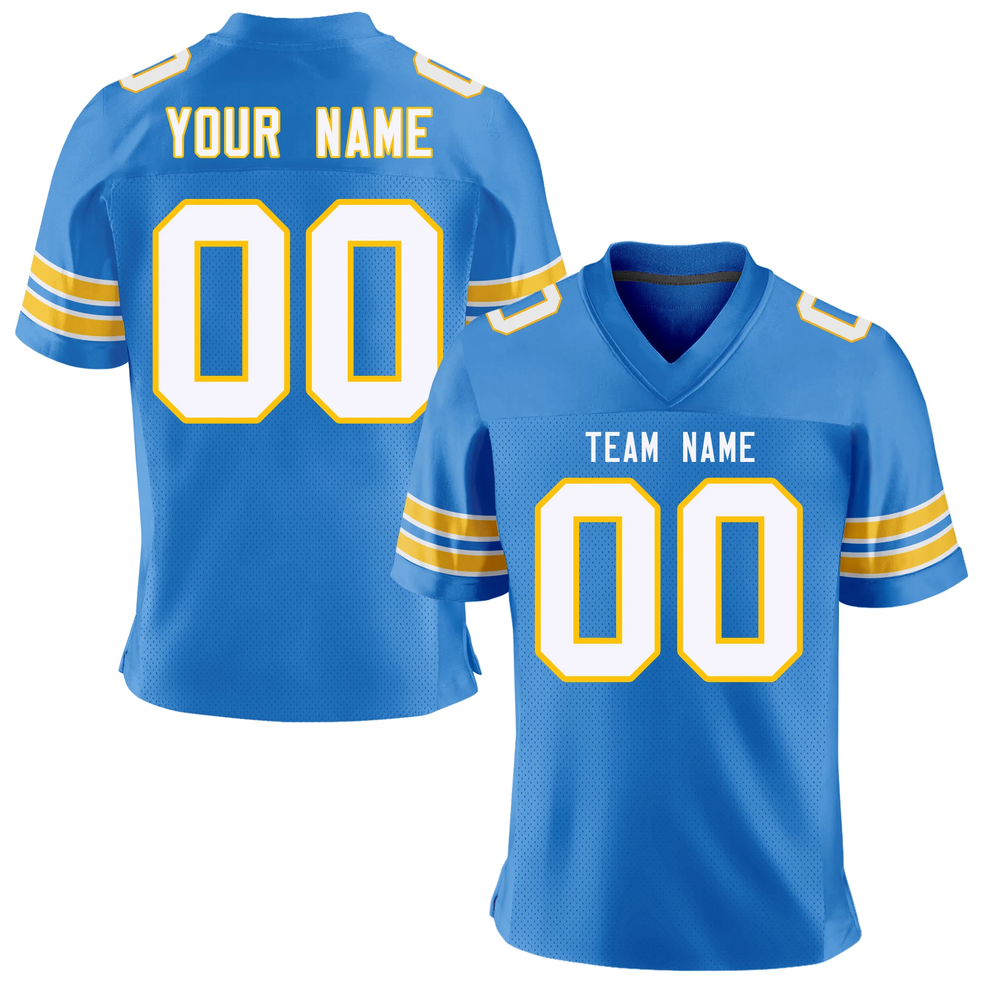 Football Jersey Personalized Printed Your Team/Name/Number Breathable Soft Shirts for Adults/Youth
