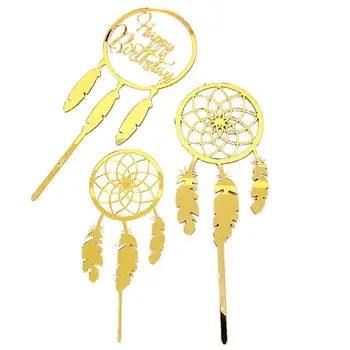 

Cake Toppers Happy Birthday Acrylic Cake Picks Party Supplies Cupcake Toppers for Gathering