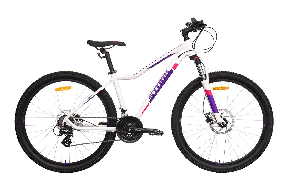Bike stark Viva 27.2 HD (2021) White/purple 18 | Спорт и развлечения