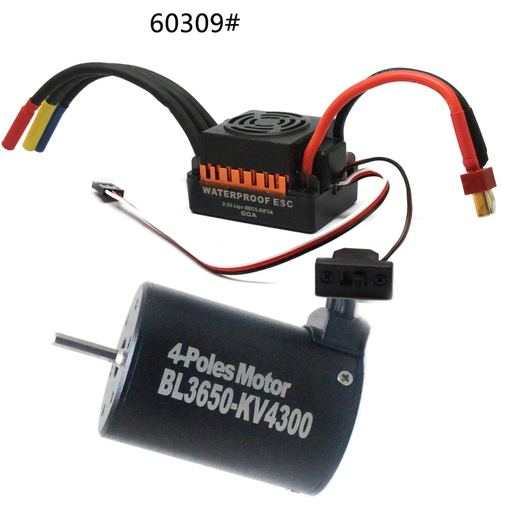 

Motor ESC Combo Set Toys 60A Brushless 4 Pole Accessories Tool Durable Mini Waterproof Drone For 1/10 RC Car
