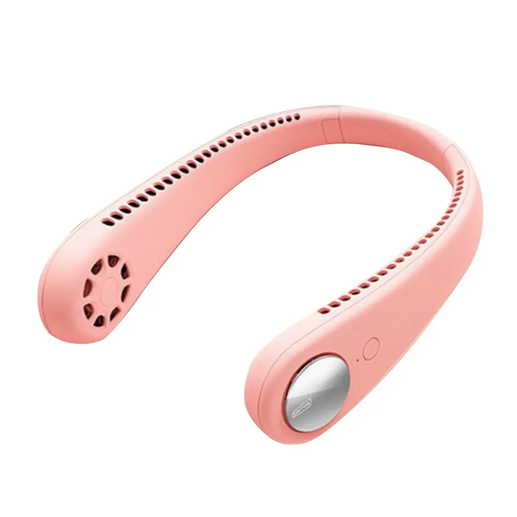 

Lazy Sports Halter Fan Mini Hanging Neck Fan USB Rechargeable Cover Halter Sports Fan Air Cooler Outdoor