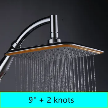 

Strong air booster Universally adjustable rain shower large shower square shower top nozzle universal 9 inch