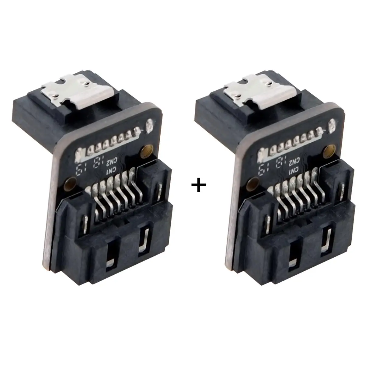 SATA 7Pin конвертер штекер-гнездо до 90 градусов угловой адаптер материнская плата