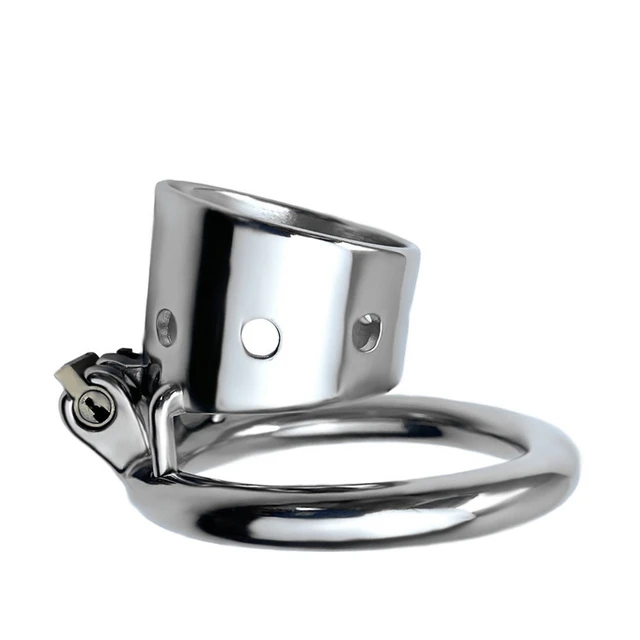 Stainless Steel Male Chastity Device Belt Bird Cage Lock cock restraint  Ring US