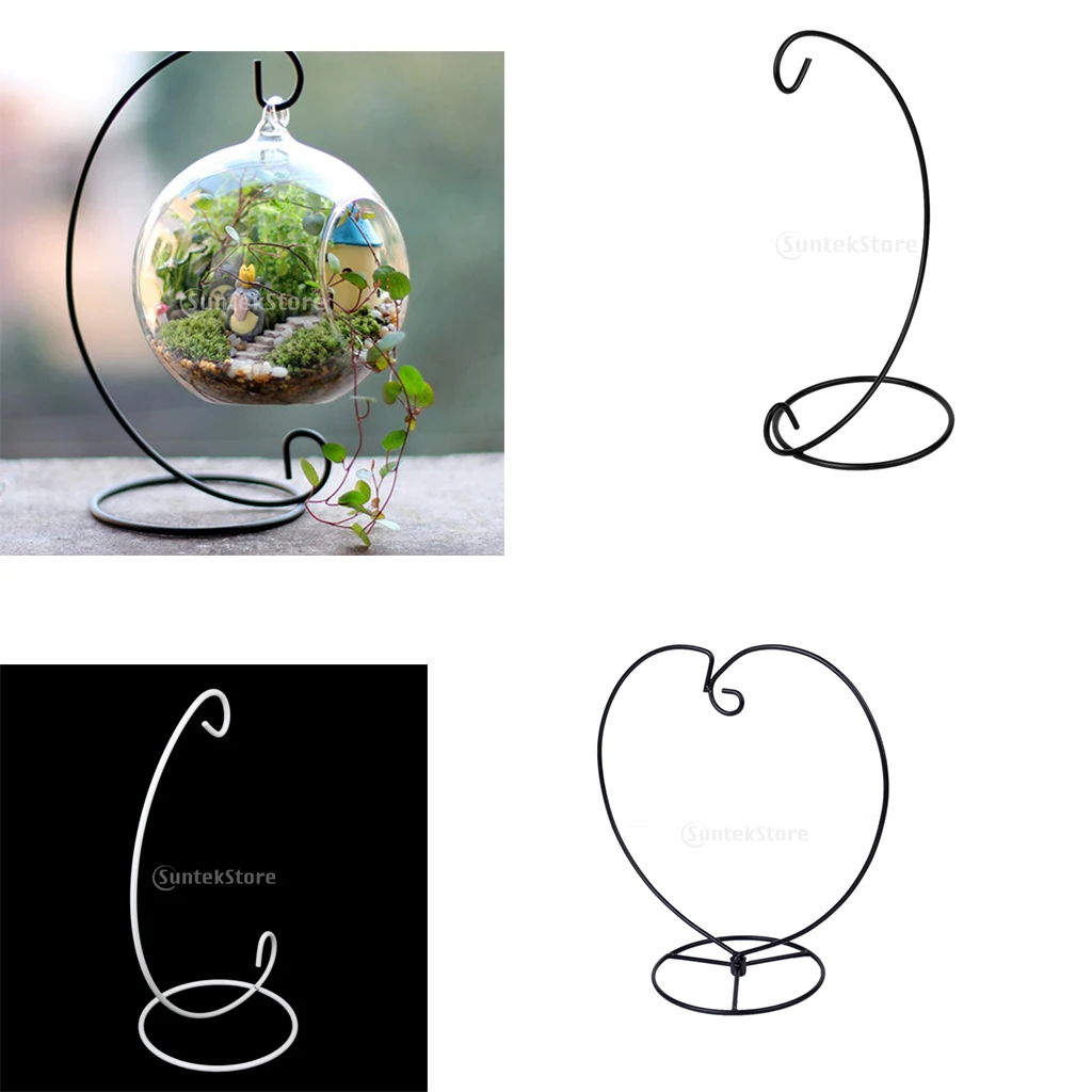 New Hot Sale 9 inch White Iron Hanging Plant Stand Holder for Landscaping DIY Creative Garden Party Home Decorate