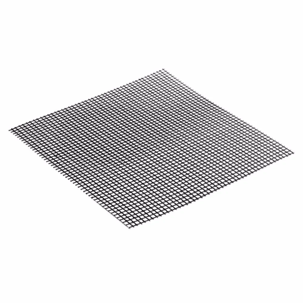 2 Size Grid Shape BBQ Mat for Outdoor Activities-Heat Resistance and Non-stick Easy Cleaning Reusable Barbecue Grilling Pad
