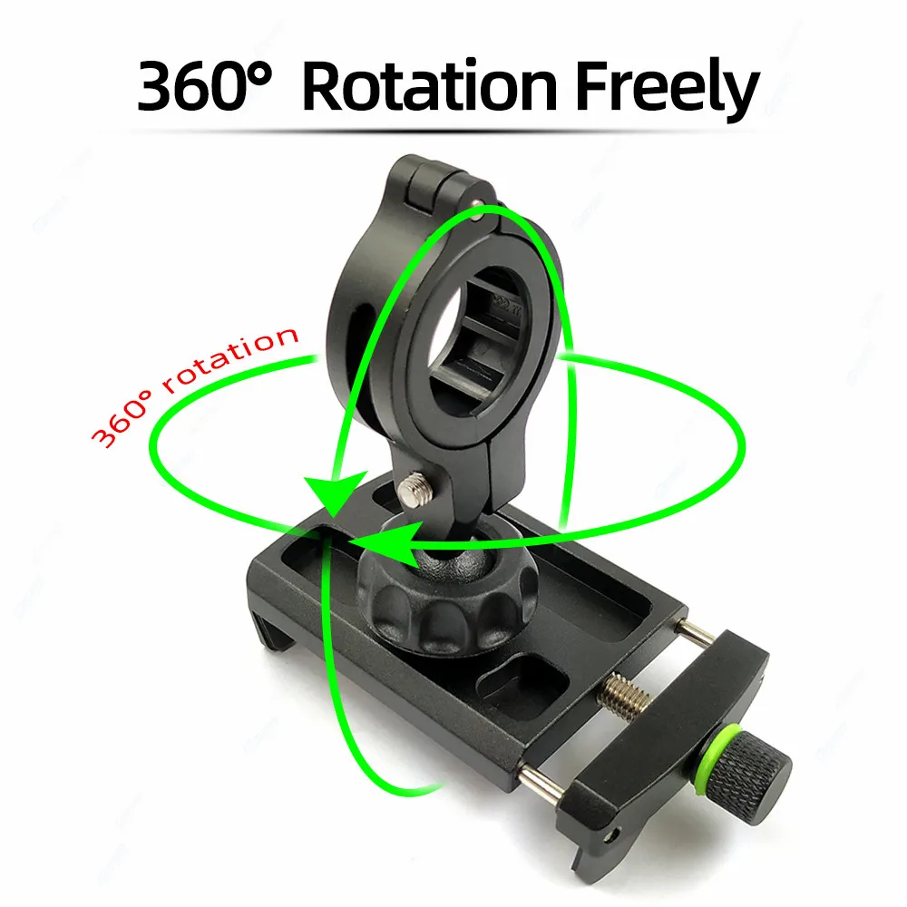 Universal 360° Rotation Bike Phone Holder Aluminium Alloy Motorcycle Phone Stand for ATV YAMAHA Motorbike Support GPS Bracket Universal 360° Rotation Bike Phone Holder Aluminium Alloy Motorcycle Phone Stand for ATV YAMAHA Motorbike Support GPS Bracket
