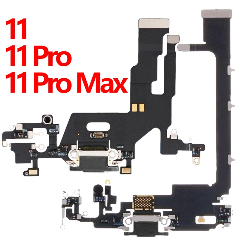 USB Port Charger Dock Connector Mic Charging Flex Ribbon Cable For iPhone 11 Pro Max | Мобильные телефоны и аксессуары
