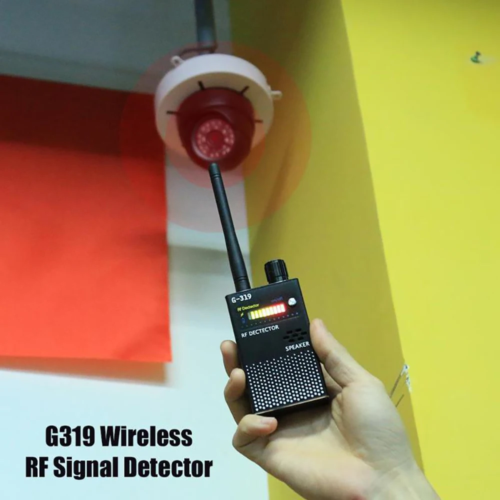 G318 Wireless RF Signal Detector Finder Anti-GPS Locator Cell Phone Camera Finder Full Range Bug Detector afbeelding