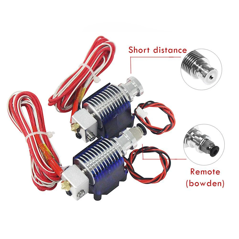 

3D Printer Parts V6 J-head Hotend Extruder Kit Cooling Fan Bracket Block Thermistors Nozzle 0.4mm 1.75mm Filament Bowden Parts