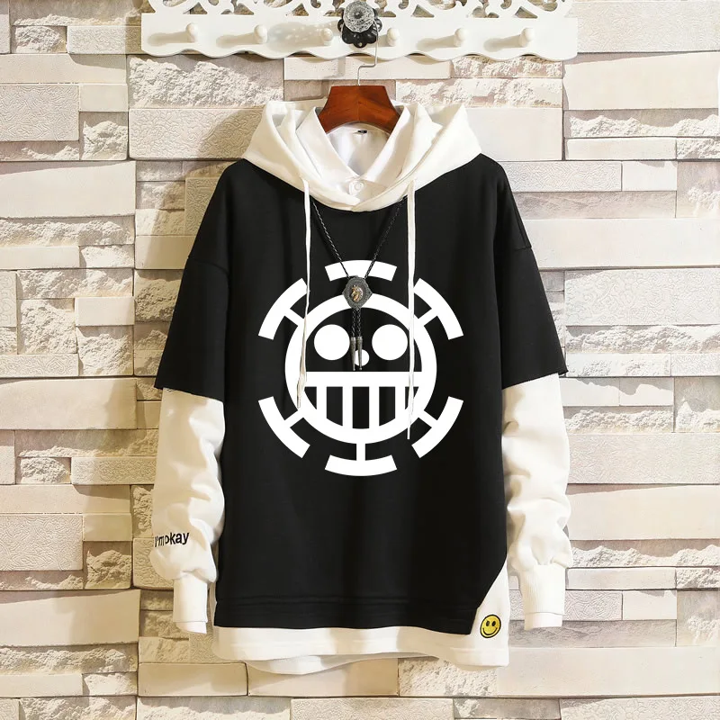 One Piece Luffy Cosplay Hoodies Roronoa Zoro Sweatshirt Patch Hooded Sweater Chopper Adult Unisex Spring and Autumn Costume0 (2)