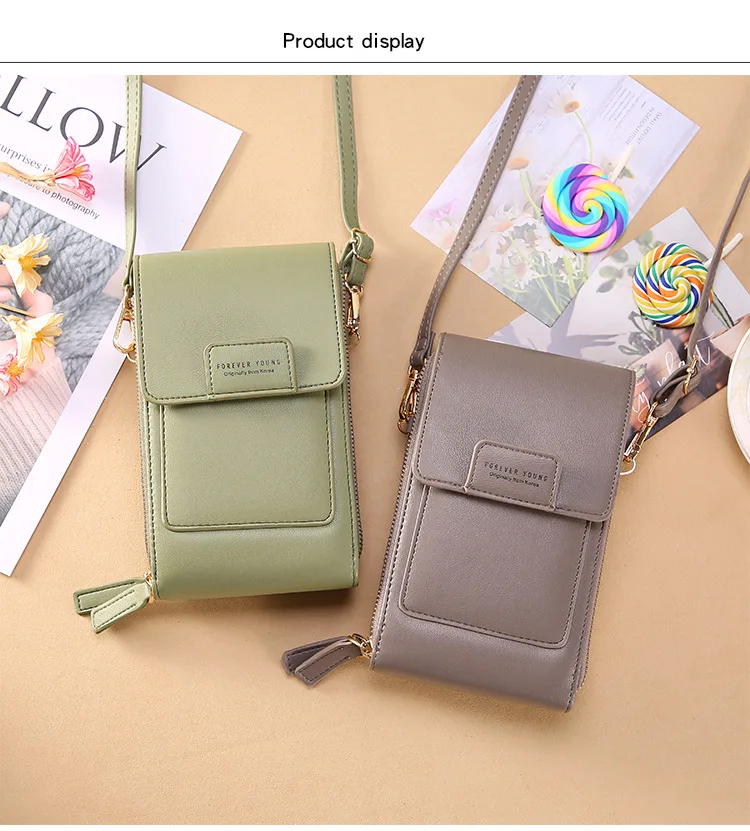 Women Bags Wallet Touch Screen Phone Crossbody Shoulder Strap Handbag