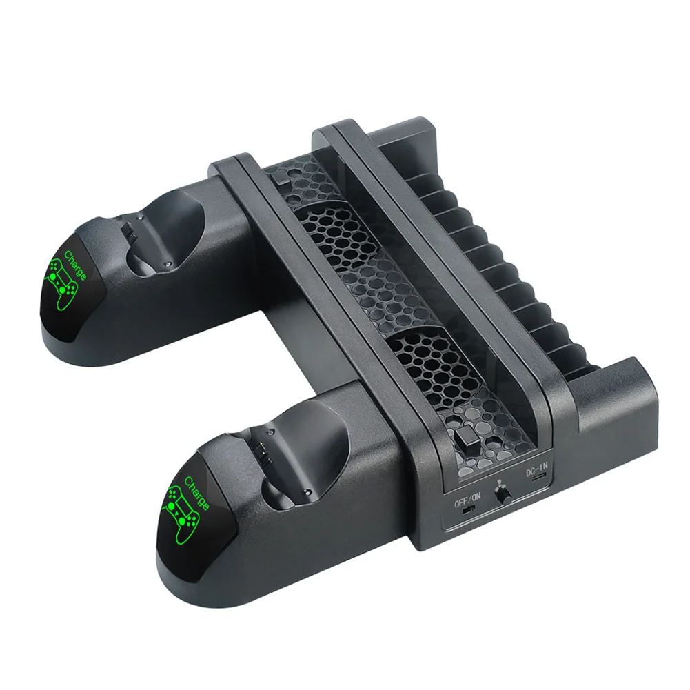 

Vertical Cooling Stand Compatible for PS4/ PS4 Slim/ PS4 Pro Charger with LED Indicators Hi 888