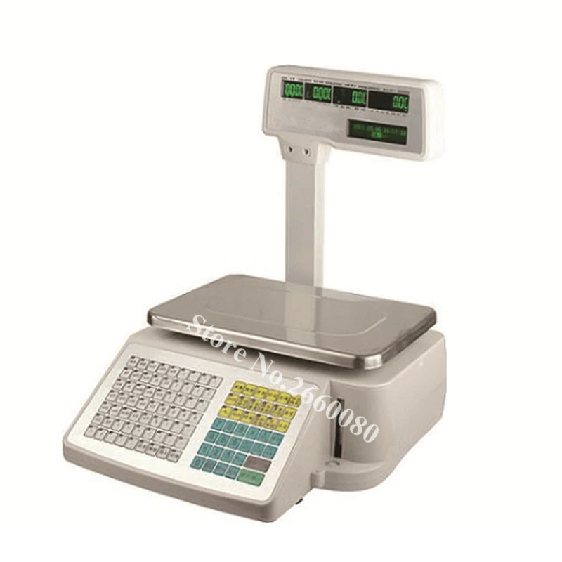 TM-A 2012 Retailer Balance Grocery Label Printing Scale 5 Windows PLU Name  Digital Price Computing Balance with Barcode Printer
