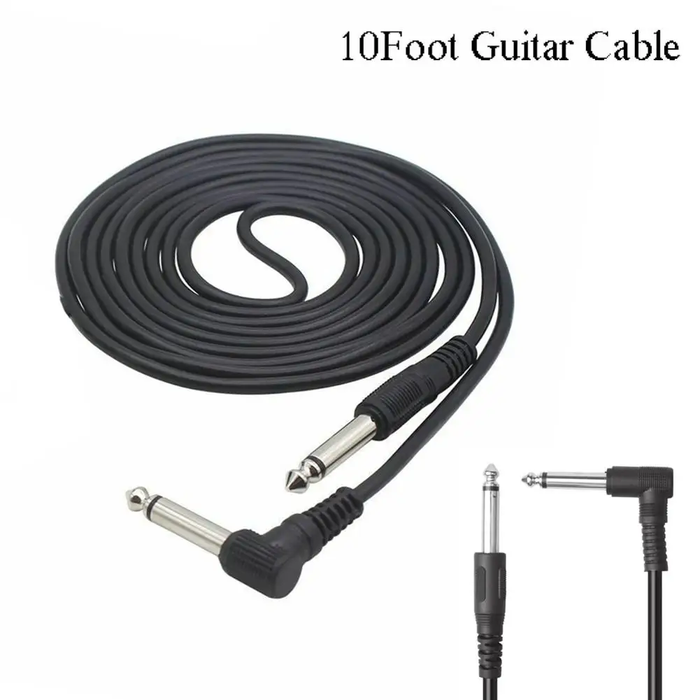 3m 10ft Electric Guitar Amplifier Cable Noise Reduction Adaptor 6.35mm