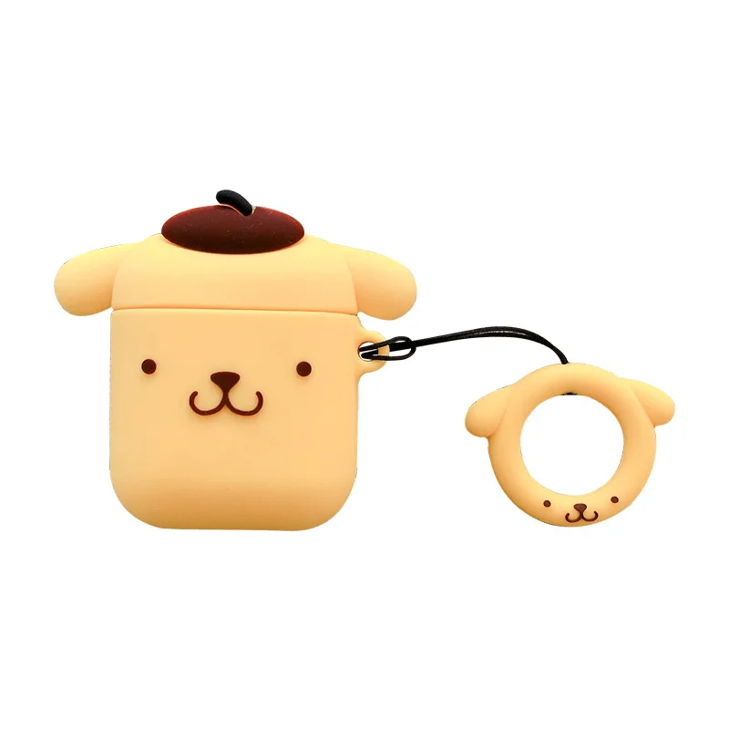 Чехол для AirPods Милый Мультфильм пудинг собака кожухи головных телефонов Airpods 2