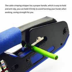 Pince à sertir de câble réseau 6P + 8P, outils de dénudage de câble de coupe pince à dénuder de fil Portable dénudeur de câbles de connecteurs 
