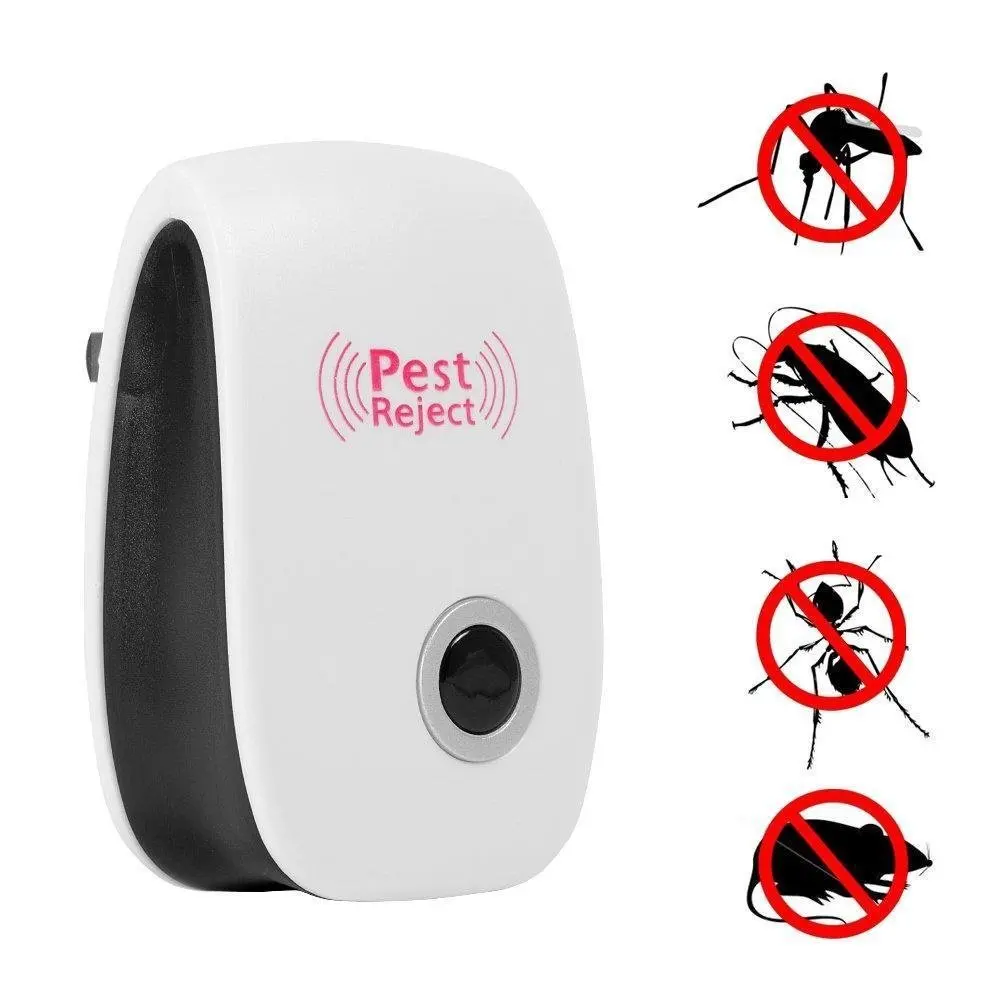 

2020 New Electronic Ultrasonic Anti Mosquito Insect Repeller Rat Mouse Rodent Cockroach Pest Reject Repellent Killer EU/US Plug