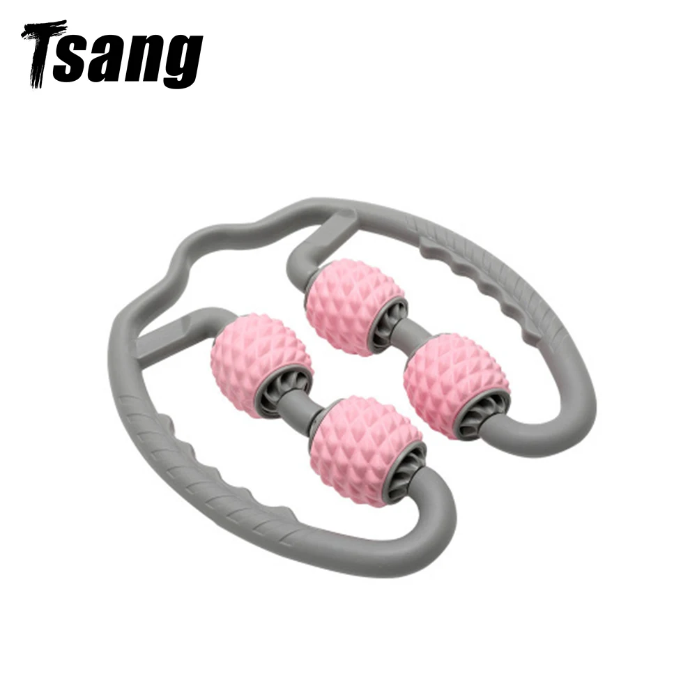 

Tsang Yoga Block Floating Massage Roller for Arm Leg Neck Muscle Tissue for Fitness Gym Pilates Sports 4 Wheel Roller Massager