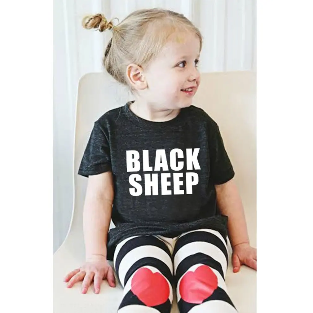 

Summer Short Sleeves Boy Girl O-neck Soft Cotton T-shirt with Fashion Letters Printing Kids Children Loose Pullover Tops