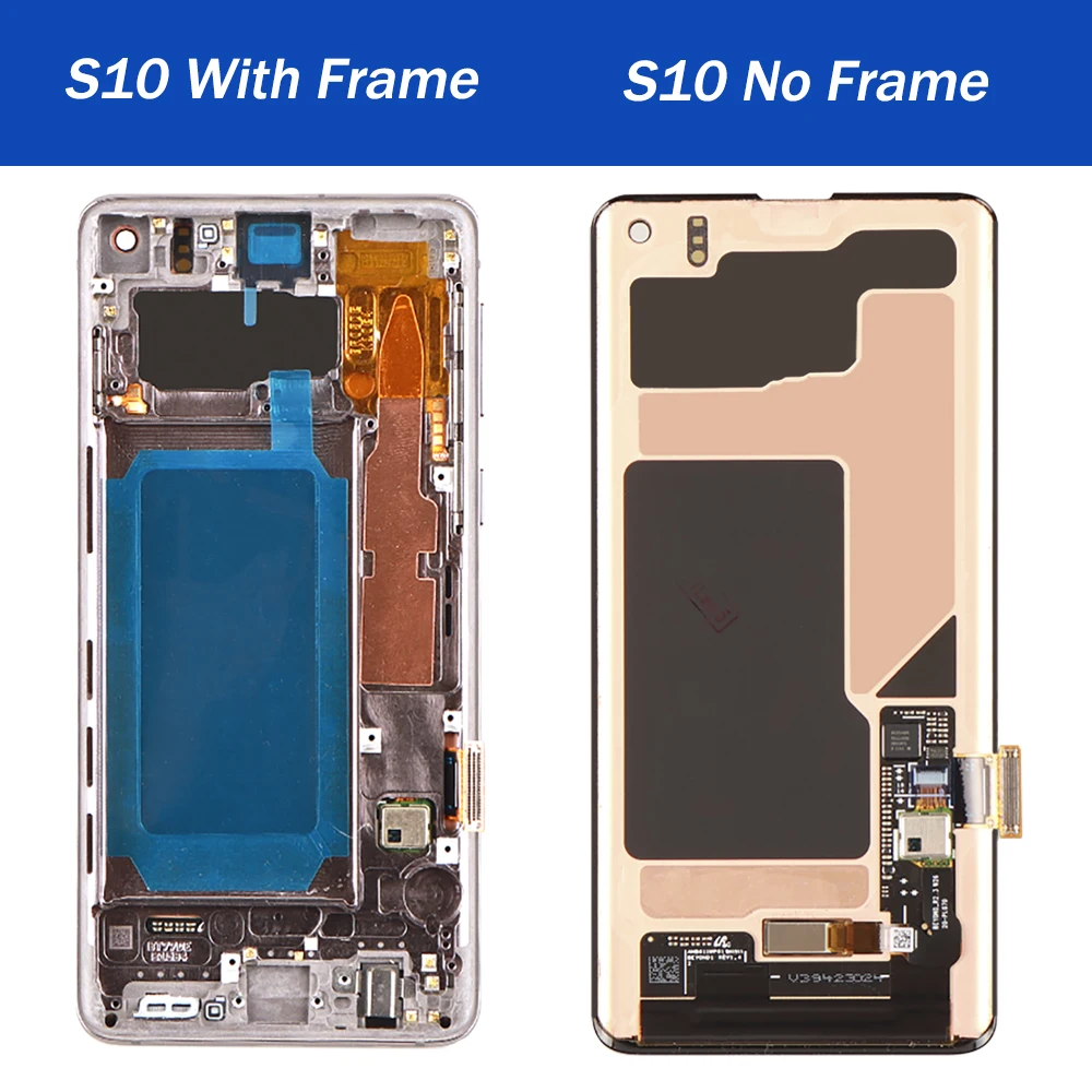 Оригинальный Новый ЖК дисплей S10 + для SAMSUNG Galaxy S10e Plus Super AMOLED с рамкой сенсорный