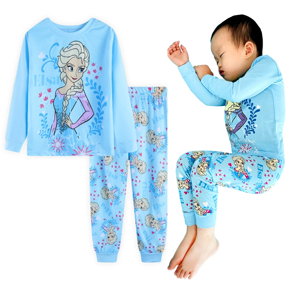 Fictief Labe Familielid Cotton Sleepwear Clothes | Cotton Clothing Sets | Frozen Pajamas Girl -  Children's - Aliexpress