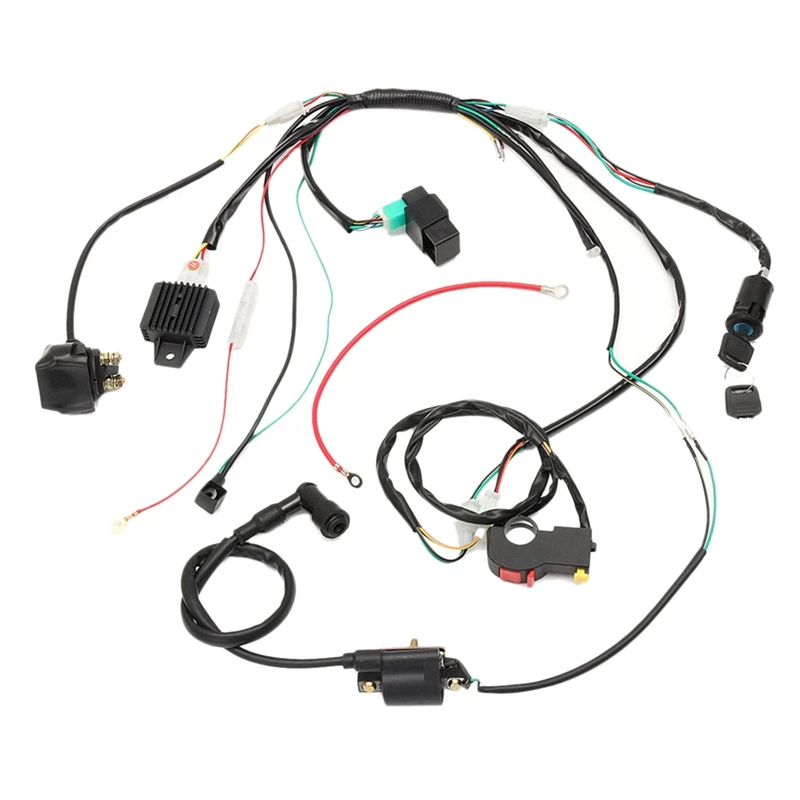 CDI Wiring Harness Coil Electric Engine Start Harnes Kit for 50CC 70CC 90CC 110CC 125CC Quad ATV Dirt Bike | Автомобили и