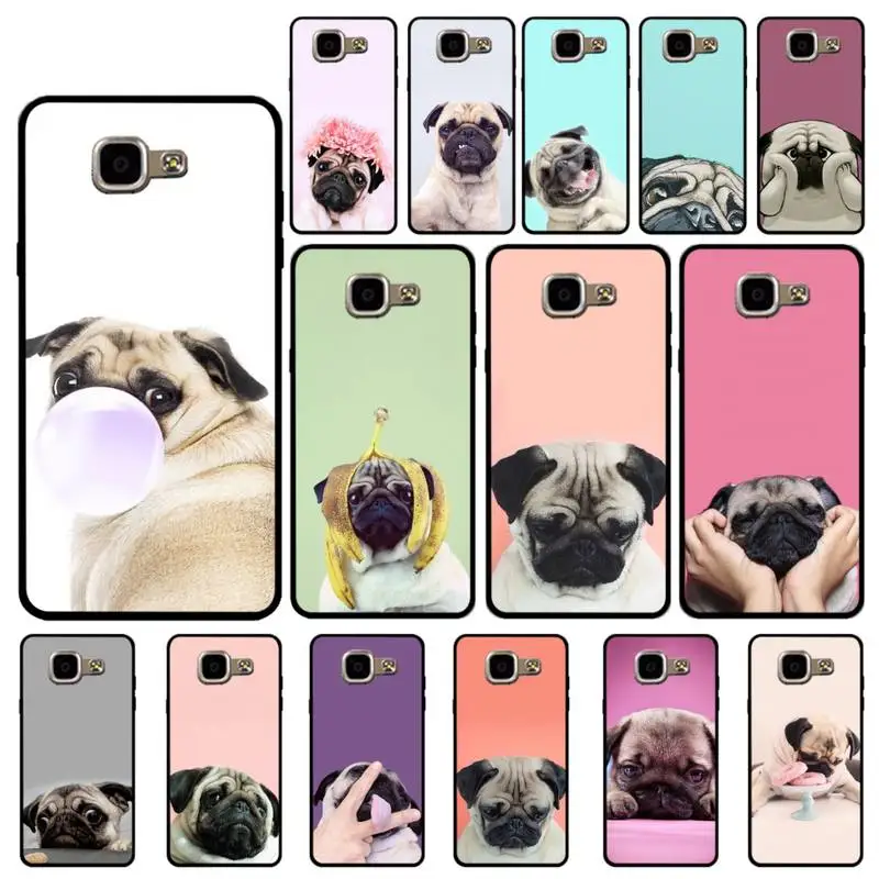 YNDFCNB Animal Cute Pug Dog Phone Case for Samsung A6 A8 Plus A7 A9 A20 A20S A30 A30S A40 A50 A70 | Мобильные телефоны и