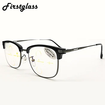 

2019 Retro Vintage Reading Glasses Men Bifocal Hight Quality Reading Glasses Tr90 Oversize Square Presbyopic Glasses Black