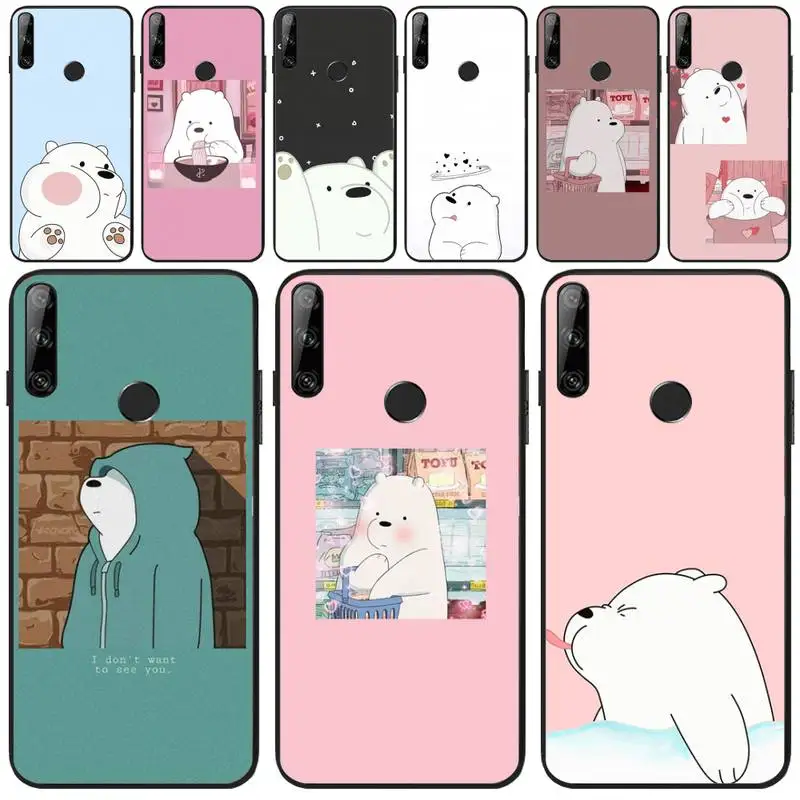 

Ivits polar bear DIY Printing Phone Case cover Shell For Huawei Y5 Y6 Y7 Y9 Prime Pro II 2019 2018