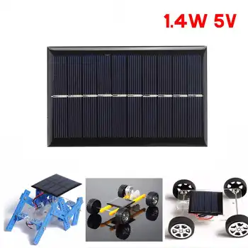 

LEORY 1.4W 5V Mini Solar Panel Portable Solar Cell Solar Polysilicon Board