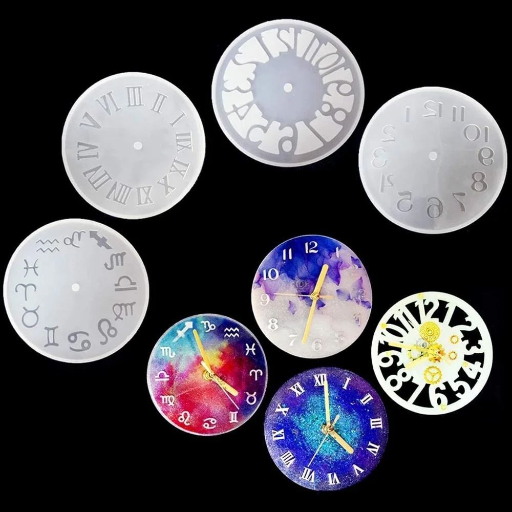 

Silicone Mold For Jewelry Clock Resin Silicone Mould DIY Accessories Jewelry Making Tools Handmade Crafts Backpack Pendant