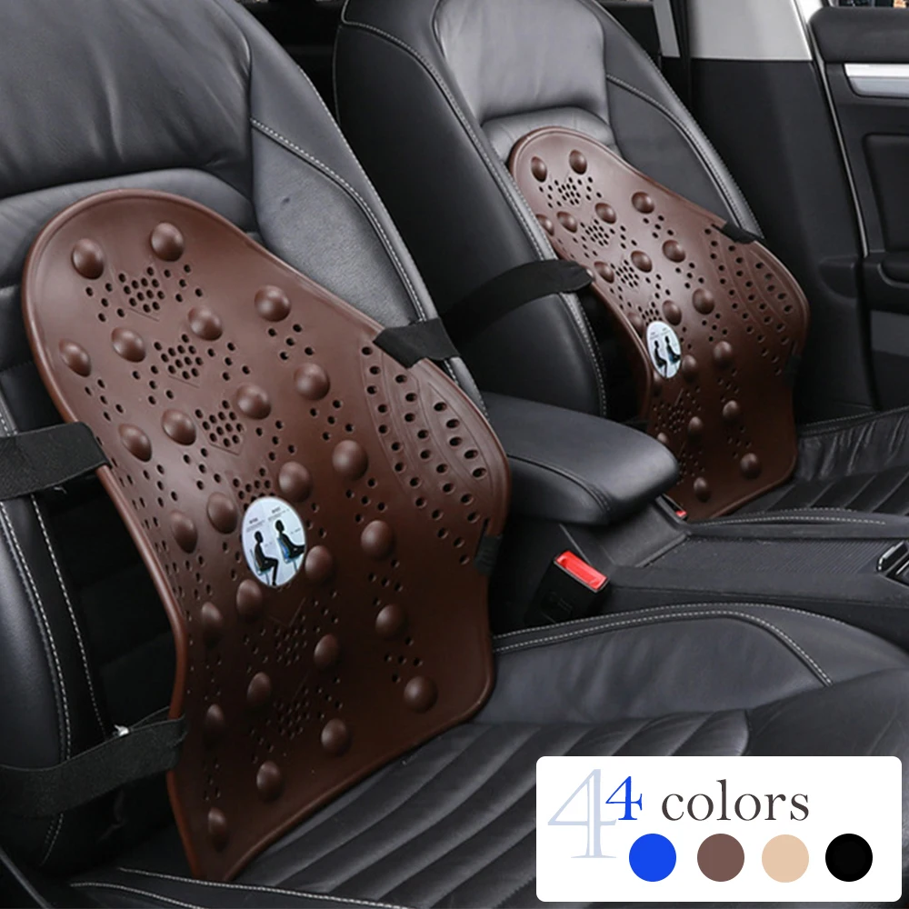 

2019 New Car lower Back Cushion Massage Seat Pillow Protect Back Prevent Fatigue Lumbar Support For Office Chair Auto Universal