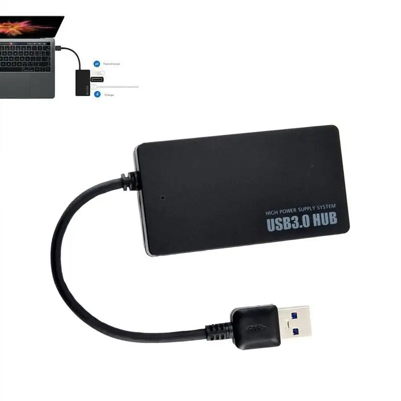 Высокая Скорость 4 Порты usb-хаб USB 3,0 концентратор разветвитель расширения Мини HUB адаптер 5G Мбит/сек для ноутбука, настольного компьютера ПК компьютер Windows7/8