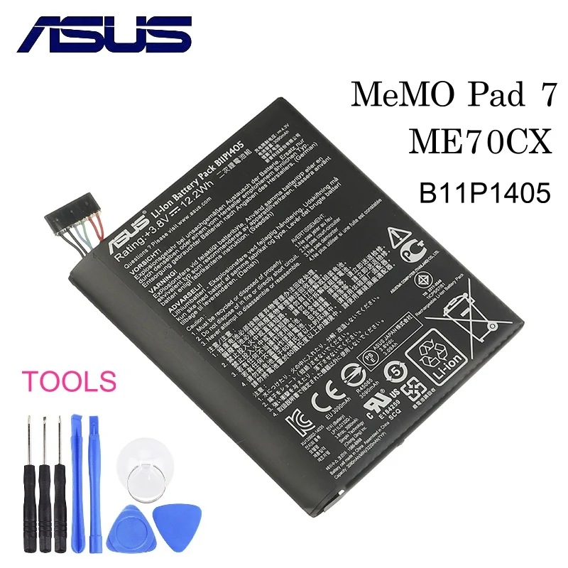 Аккумулятор ASUS B11P1405 для MeMO Pad 7 ME70CX K01A 3090 мАч|Аккумуляторы мобильных телефонов| |