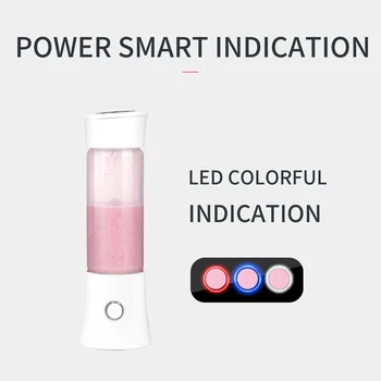 

Hot 480ML Personal Blender Portable Blender USB Rechargeable Juicer Cup Single Serving Blender Fruit Mixing Machine Carrying Cup