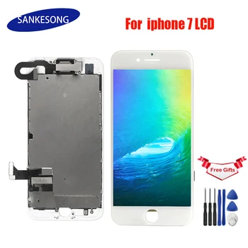 

1 pièces OEM LCD pour iPhone 7/7G affichage complet ensemble numériseur assemblée 3D écran tactile remplacement + caméra avant +