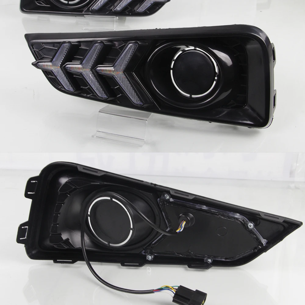 Only DRL Автомобильный мигающий светодиодный светильник для Honda City Grace,,,, дневной ходовой светильник, желтое реле сигнала поворота, водонепроницаемый, 12 В, DRL, противотуманная фара - Цвет: Only DRL