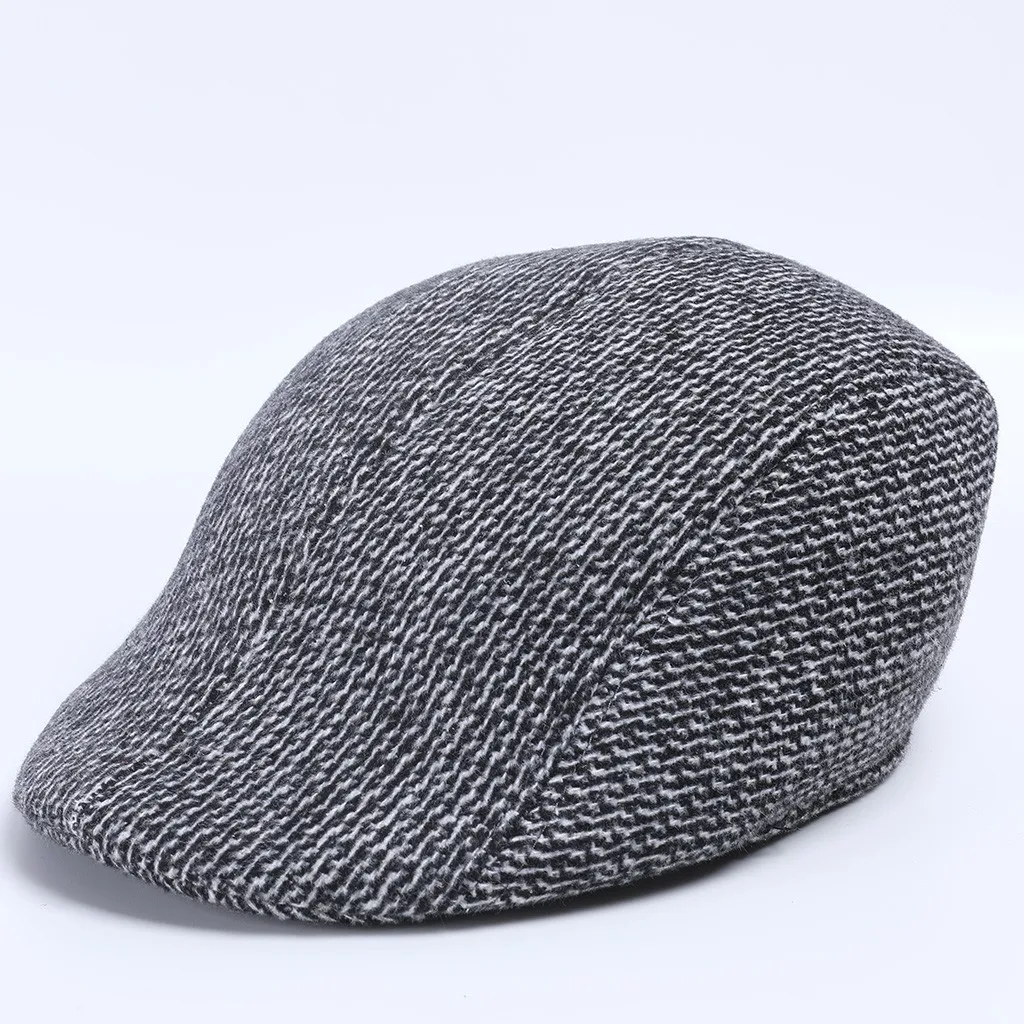 Берет Peaky Blinder для мужчин и женщин, однотонные винтажные береты, шляпы, повседневные дышащие зимние теплый берет, плоская кепка, кепка «Утконос», ер## H - Цвет: D