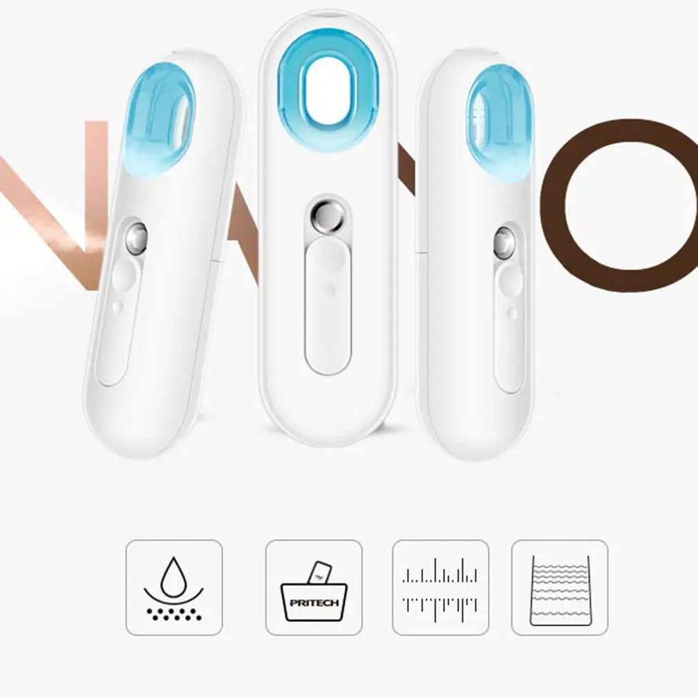 

22ML Mini Nano Mister Spray Bottle Battery Operated Facial Steamer Moisturizing Ultrasonic Handheld Atomizer Portable Beauty Fac